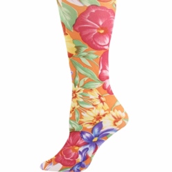 orange tahiti Tights-Large/Tall