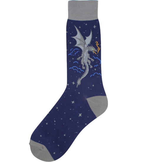 Men's Blue Dragon Socks