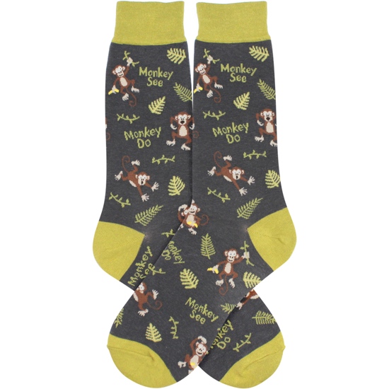 Men's Monkey See Monkey Do Socks