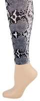 Python Black  Footless Tights-Large/Tall