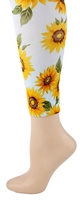 Sunflowers Footless Tights-Large/Tall