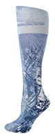 Blue Batik Tights-Large/Tall