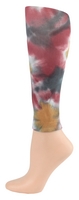 Tie Dye Grey&Red Footless Tights Tie Dye Grey&Red Footless Tights