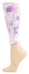floral doodle Footless Tights-One Size
