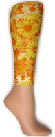 Yellow Daisies Footless Tights-Large/Tall Yellow Daisies Footless Tights-Large/Tall
