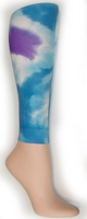 Sky Tie-Dye Footless Tights-Large/Tall Sky Tie-Dye Footless Tights-Large/Tall