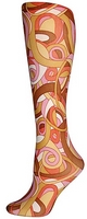 Metro Retro Orange Tights-Large/Tall