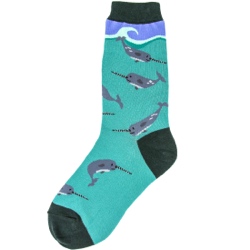 Narwhal Whale Women's Socks