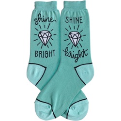 Shine Bright Diamond Womens Socks