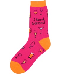 Drink Until I Need Glasses Women's Socks