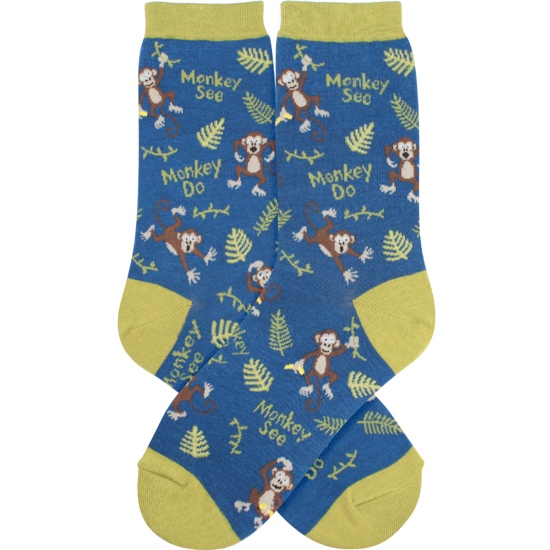 Monkey See Monkey Do Women's Socks