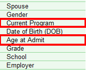 Report builder filter criteria