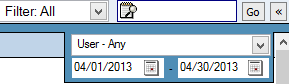 Date span filter options
