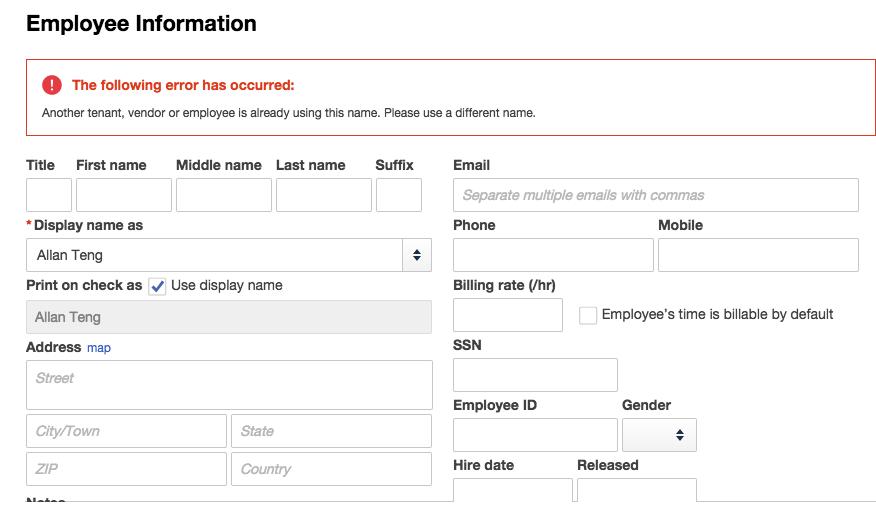 Quickbooks Error Duplicate Name Exists Workato Success Center