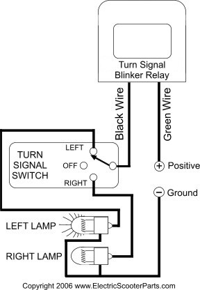 Converting a Gas Triumph T10 (like a Vespa) to Electric ... willys turn signal flasher diagram 