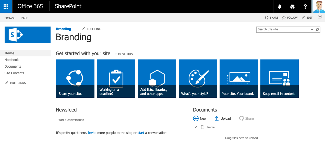 how to change sharepoint color palette and brand your sharepoint