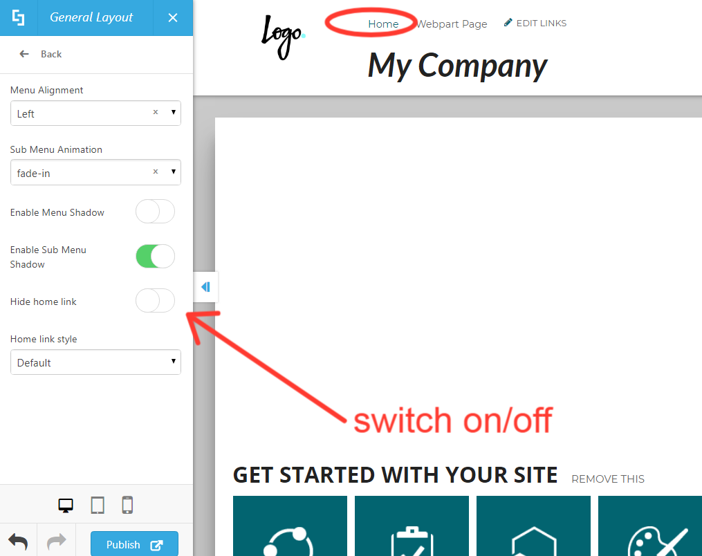 Home Link Management Support Center