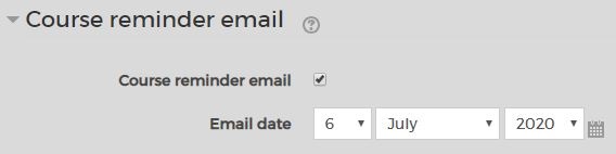 Reminder email