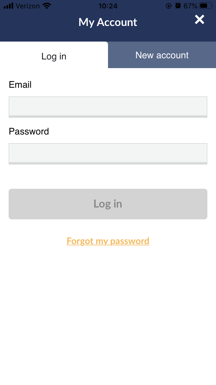  My Account Page - RideRTC App