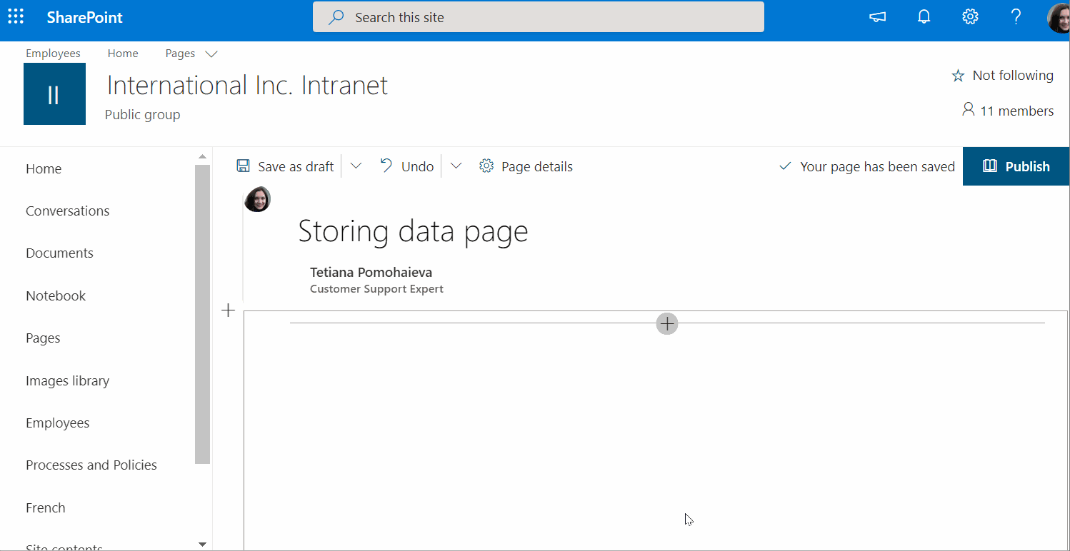 How to Display Content from a Sharepoint List/Library Column in a