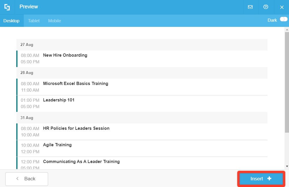 How to Display Office 365 Room Calendar View in SharePoint ShortPoint
