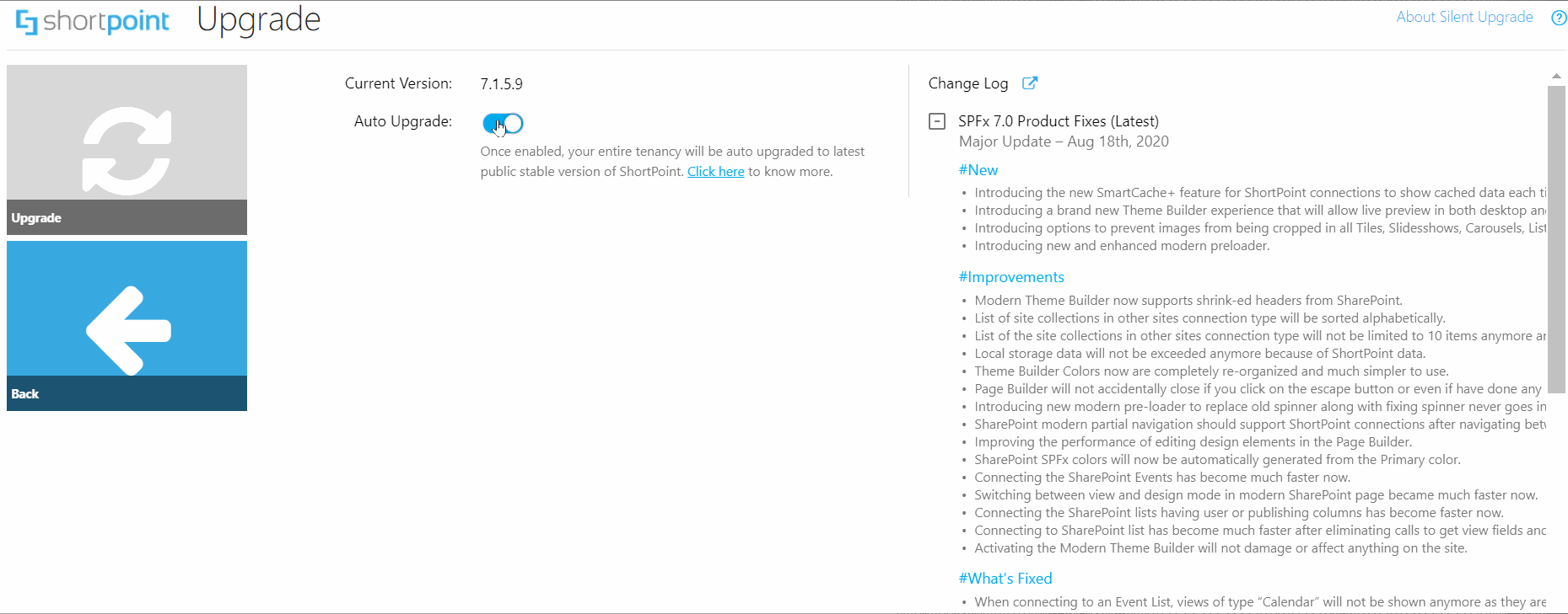What Is ShortPoint SPFx Silent Upgrade For Office 365 ShortPoint Support