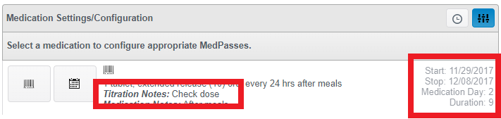 Patient settings