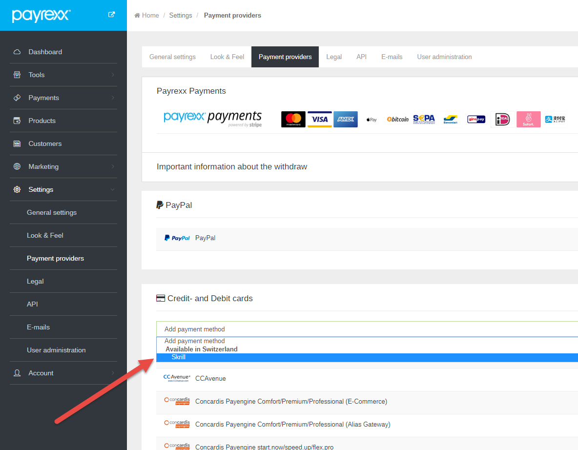 Integration Of Skrill Into Payrexx Customer Support