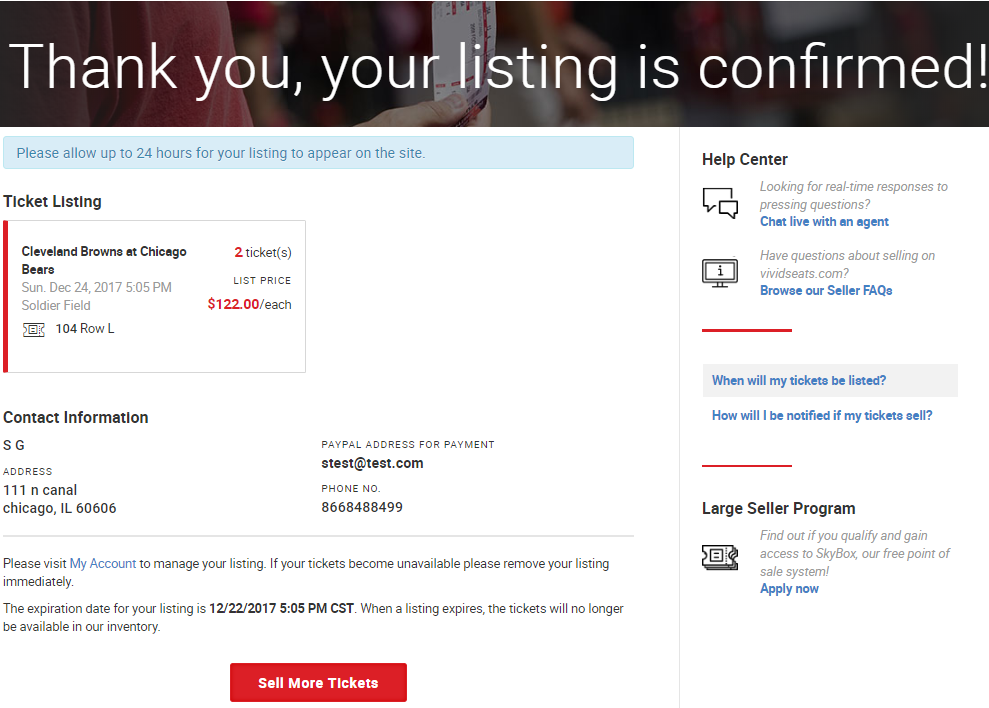 I want to sell my tickets. Where do I begin? Vivid Seats Customer Support