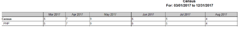 P-Census report filters