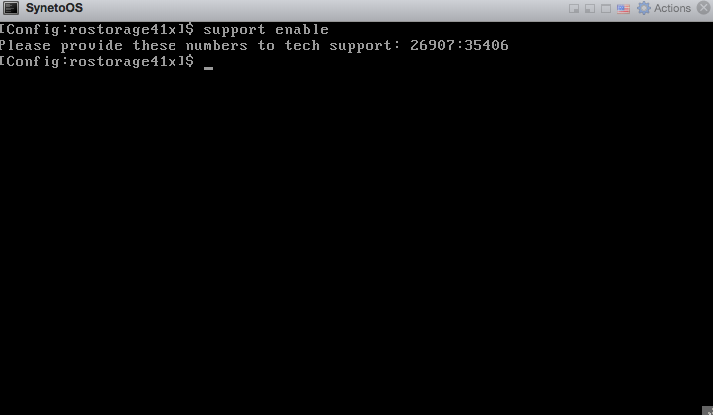 How to enable remote support from console : Syneto