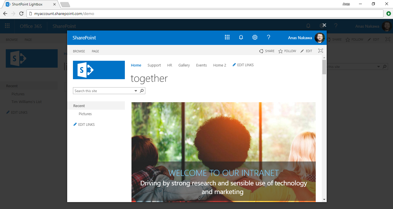 How to Increase the Size of the Lightbox Popup ShortPoint Support