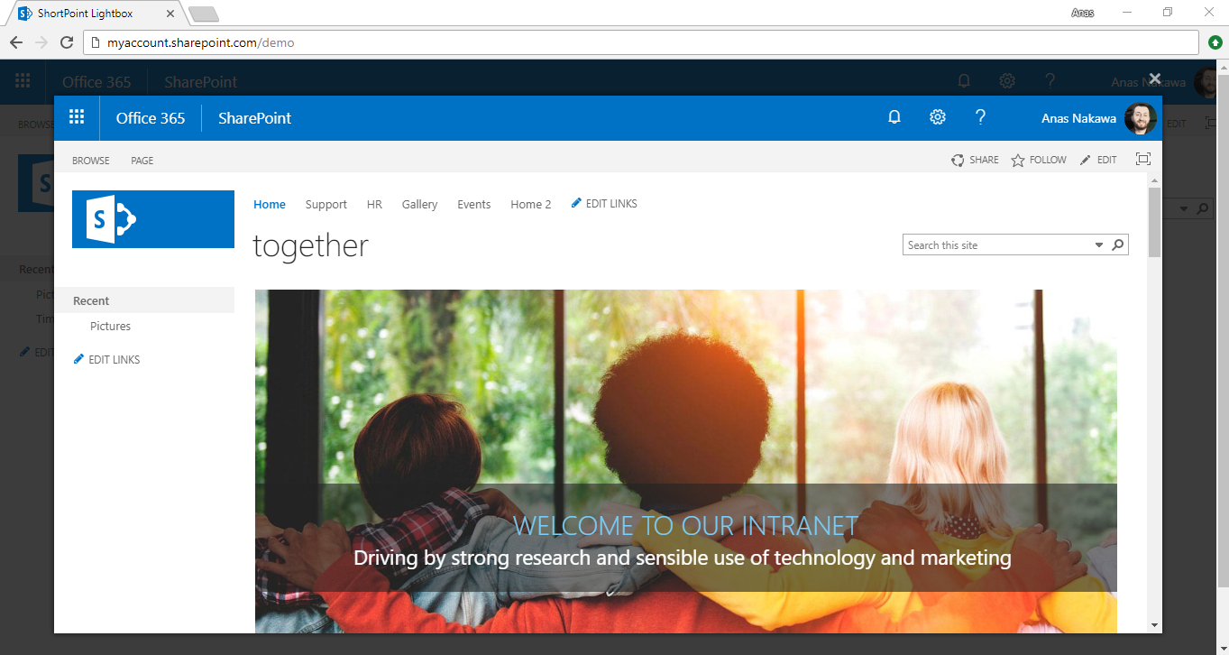 How to Increase the Size of the Lightbox Popup ShortPoint Support