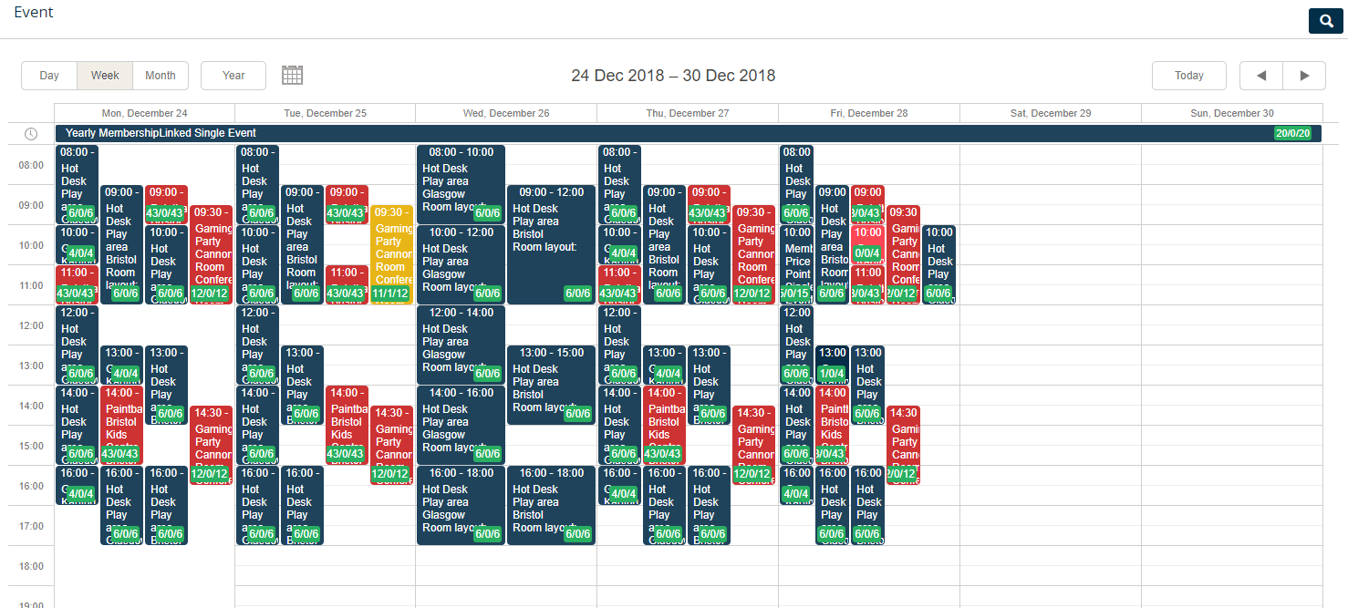 Admin Calendar : Helpdesk