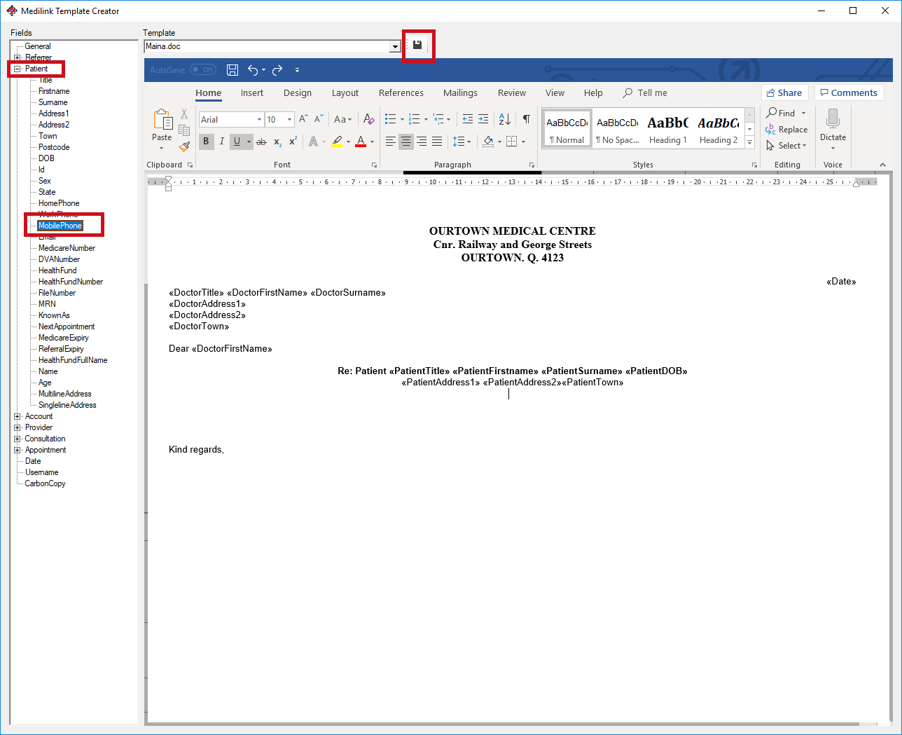 How to create and edit letter templates Helpdesk