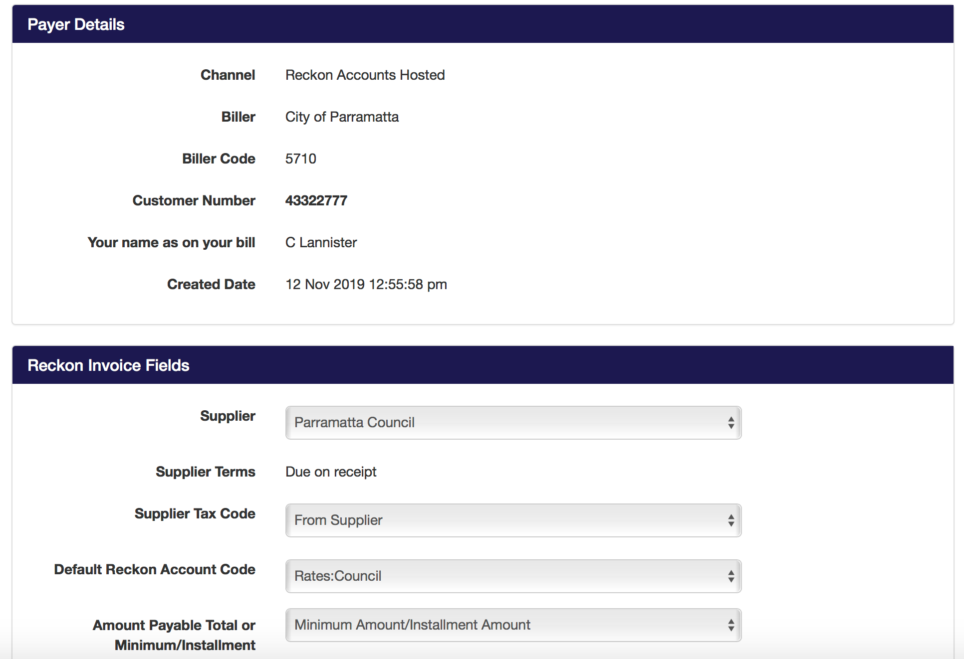 Getting Started with Reckon Accounts Hosted Payreq