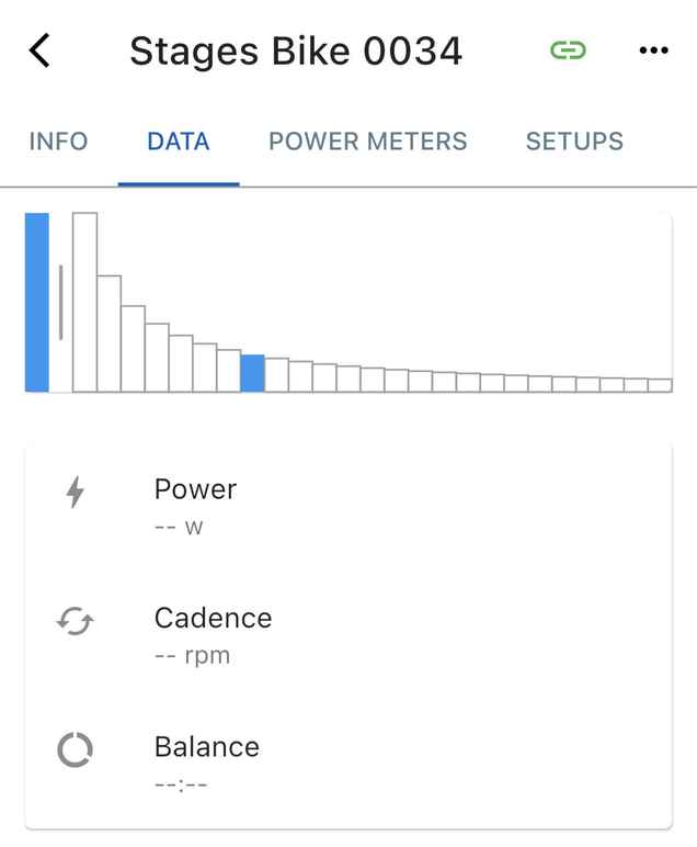 Settings Zwift StagesBike