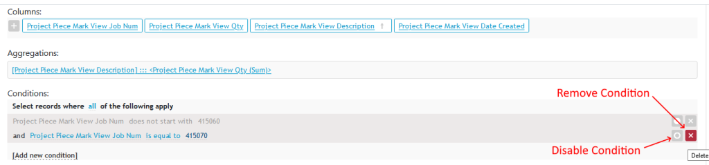 Disable or Delete Condition