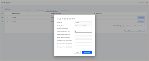 Adding a Scanner manually : ACR Connect Support