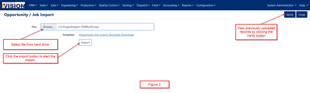 Figure 3 - Upload File