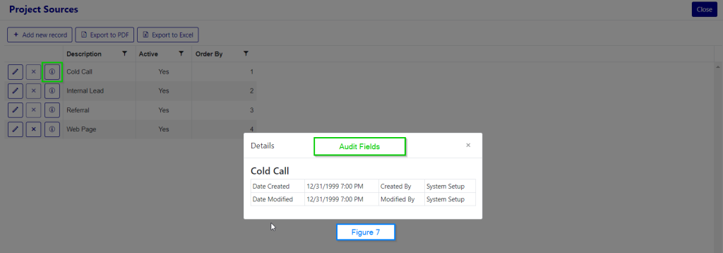 Project Sources Audit Figure 7