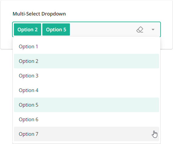 SurveyJS Question types - Multi-select Dropdown