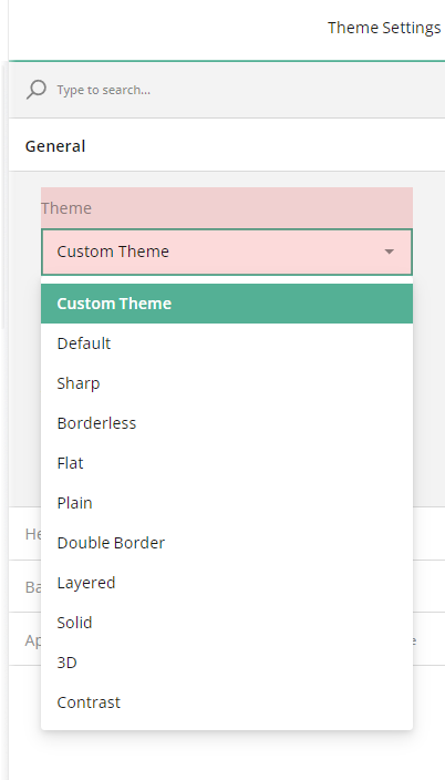 Select a survey theme