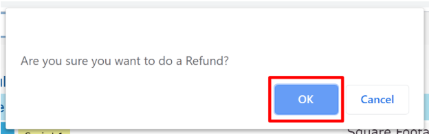 Readymode confirmation dialog asking “Are you sure you want to do a Refund?” with OK and Cancel buttons.