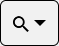 Magnifying glass dropdown icon