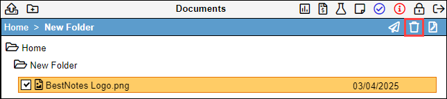 Delete Document icon