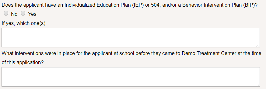 Choose to show or hide one or both of these questions