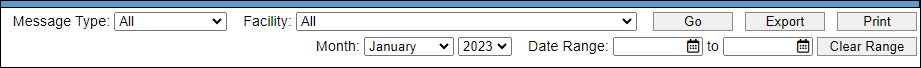 Screenshot showing filter options for the Appointment Reminders report