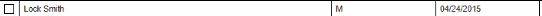 Screenshot showing white entry for error-free client