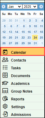 Calendar navigation